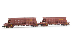 Arnold HN6671 - N - 2-tlg. Set Selbstentladewagender SALTRA/CARFE, RENFE, Ep. IV-V